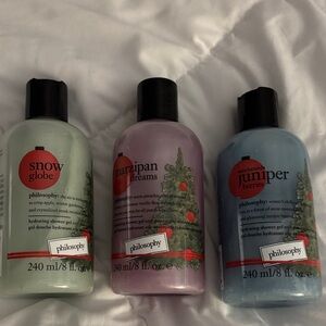 Philosophy Festive Shower Gel Trio - Green, Purple, Blue